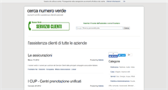 Desktop Screenshot of cercanumeroverde.it