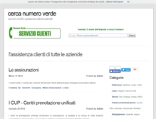 Tablet Screenshot of cercanumeroverde.it